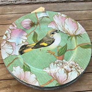 Hobby Lobby 6 Sweet Bird Charger Plates 13”
